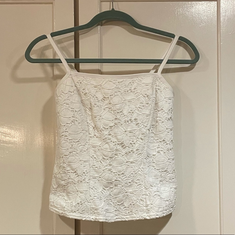 Carlisle White Eyelet Camisole